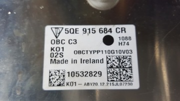 Зарядное устройство AUDI VW 5QE915684CR снятие