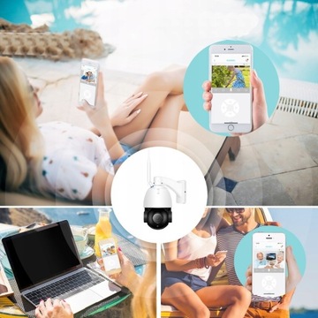 KAMERA OBROTOWA ZEWNĘTRZNA WIFI 30X ZOOM 8MPX 4K