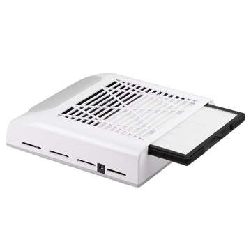 Пылеуловитель для ногтей без мешка 80 Вт, белый