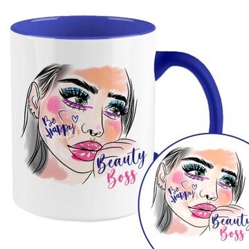 Kubek Granat Prezent Makijażystki BEAUTY BOSS Wz