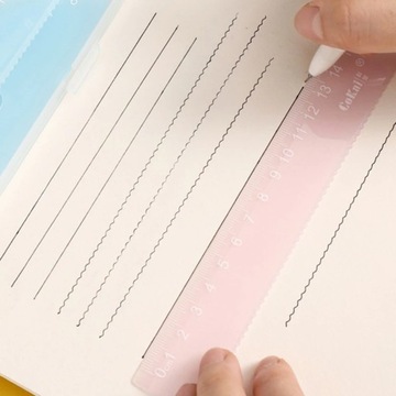 Fioletowy styl Zestaw kątomierza i linijek trójkąt