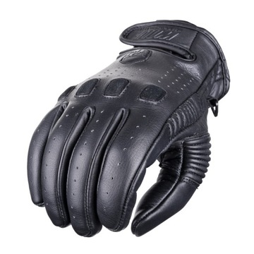 LEKKIE MOCNE SKÓRZANE RĘKAWICE MOTOCYKLOWE M