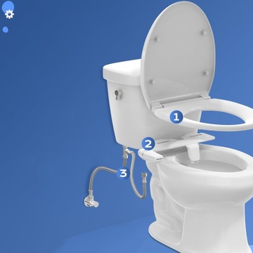БИДЕ ДЛЯ ТУАЛЕТА, НЕЭЛЕКТРИЧЕСКОЕ, РЕГУЛИРУЕМОЕ ДАВЛЕНИЕ ВОДЫ