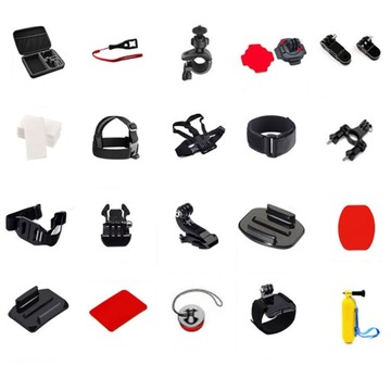 Набор аксессуаров для камер GoPro Hero 8 7 6 5 4 3 2 BLACK 216 шт.