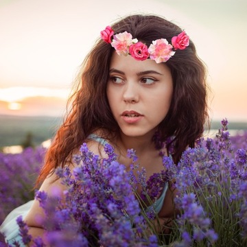 ВЕНОК ПОВЯЗКА НА ГОЛОВУ, ЦВЕТЫ, БОХО, РОЗОВЫЕ ЦВЕТЫ, МОСТ, Резинка