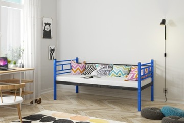 ОДИНОЧНАЯ МЕТАЛЛИЧЕСКАЯ КРОВАТЬ С КАРМАННЫМ МАТРАСОМ