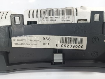 AUDI A3 8L FL 96-03 PŘÍSTROJOVÁ DESKA BUDÍKY TACHOMETR 1.9TDI OE 8L0920900G