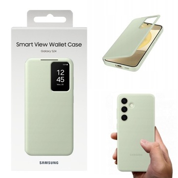 SAMSUNG S24 SMART VIEW WALLET CASE COVER ETUI POKROWIEC ORYGINALNE Z KLAPKĄ