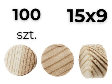 Fleki z deski SOSNA 15/9mm ok. 100szt