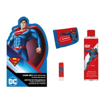 SUPERMAN набір для догляду тіла і губ & гаманець
