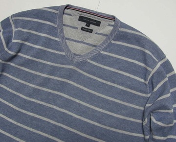 Tommy HILFIGER ___ sweter v-neck ___ oryginalny ___ L