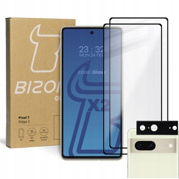 2x Szkło +szybka na aparat BIZON do Google Pixel 7