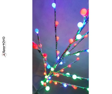 DRZEWKO OZDOBNE LED KULKI MULTIKOLOR 150CM
