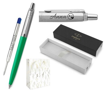 Długopis Parker Jotter Originals Zielony z Grawerem Gratis na Prezent