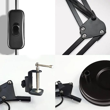 ШКОЛЬНАЯ НАСТОЛЬНАЯ ЛАМПА ДЛЯ РИСУНКА 2В1 СВЕТОДИОДНАЯ ЛАМПОЧКА E27 В КОМПЛЕКТЕ