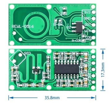 394 RCWL-0506 Микроволновой доплеровский радар Arduino