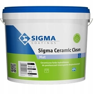Farba ceramiczna SIGMA Ceramic Clean MAT 10 L