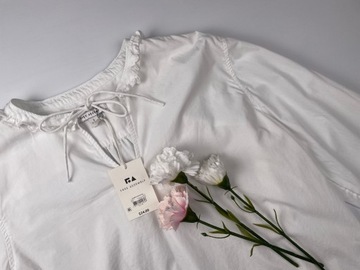 Bluzka damska koszulowa biała 100% bawełna FREE ASSEMBLY r. L