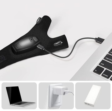 СВЕТОДИОДНЫЙ ПЕРЧАТОЧНЫЙ ФОНАРИК С USB-ФАКЕЛАМИ ДЛЯ ВЫЖИВАНИЯ