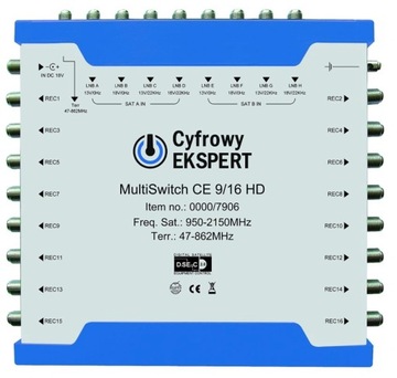 MULTISWITCH TECHNISAT 9/16 9X16 GWARANCJA 3 LATA