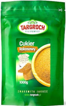 CUKIER KOKOSOWY 1KG 100% NATURALNY PALMOWY Z KOKOS