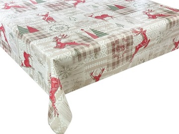 Cerata Na Wymiar Obrus Świąteczny Beż 10x140