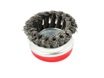 SZCZOTKA DRUCIANA DO SZLIFIERKI STALOWA M14 75mm