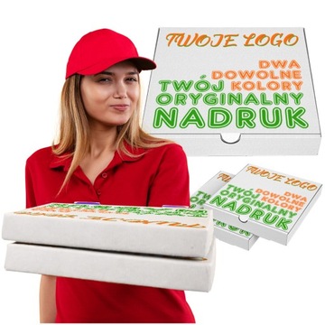 Kartony Do Pizzy Własne Logo 40x40 dwukolorowe
