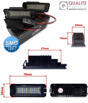 LAMPY LED TABULKY VW GOLF 4 IV 5 V POLO PASSAT B6