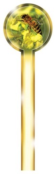 Banderole okrągła na miód 41x145mm (100szt) BA214