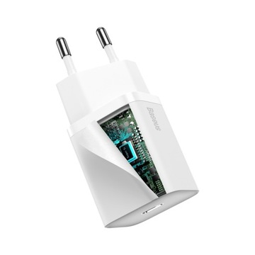 СЕТЕВОЕ ЗАРЯДНОЕ УСТРОЙСТВО BASEUS SUPER SI PD 20 Вт USB-C