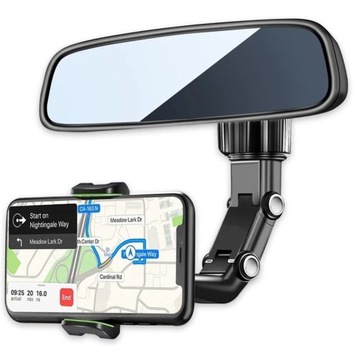 АВТОМОБИЛЬНЫЙ ДЕРЖАТЕЛЬ ТЕЛЕФОНА ДЛЯ СМАРТФОНА НА АВТОМОБИЛЬНОМ ЗЕРКАЛЕ, РЕГУЛИРУЕМЫЙ