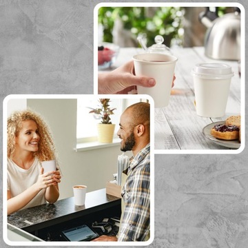 ОДНОРАЗОВЫЕ БУМАЖНЫЕ Стаканчики 250МЛ БЕЛЫЕ ДЛЯ КОФЕ, ЧАЯ, НАПИТКОВ 100 шт.