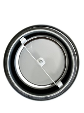 Anemostat EVF BIAŁY wywiewny wyciągowy płaski 100 z USZCZELKĄ