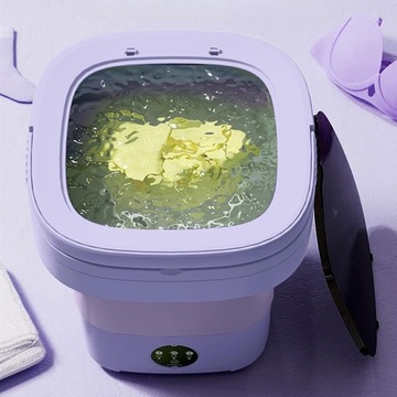 СКЛАДНАЯ СТИРАЛЬНАЯ МАШИНА МИНИ-СТИРАЛЬНАЯ МАШИНА С СИНЕЙ ПОДСВЕТКОЙ МАЛЕНЬКАЯ СТИРАЛЬНАЯ МАШИНА ДЛЯ КВАРТИРЫ