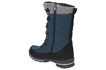 AMERICAN CLUB SN10 ИЗОЛИРОВАННЫЕ ТРАПЕРЫ ЗИМНЯЯ ОБУВЬ ЖЕНСКИЕ СНЕЖНЫЕ БОТИНКИ ТЕМНО-СИНИЕ 37