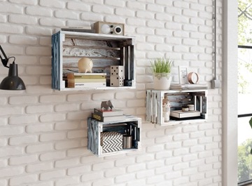 Zestaw Skrzyń Sosnowych Naturalnych Drewnianych 3 szt. | Ekologiczne |