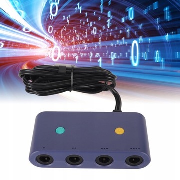 ZŁĄCZE 4-PORTOWE KONWERTER DLA NGC DO WIIU/PC/SW