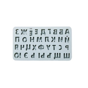 3D rosyjski alfabet formy silikonowe litery form