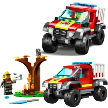 LEGO CITY ПОЖАРНАЯ МАШИНА 4x4 — БЛОКИ ДЛЯ СПАСАТЕЛЬНОЙ МИССИИ 60393