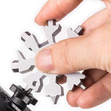 КЛЮЧ МНОГОФУНКЦИОНАЛЬНЫЙ СНЕЖИНКА MULTITOOL SNOW 18IN1