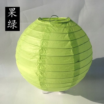 32 jednokolorowy okrągły chiński lampion papierowy