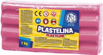 Plastelina Astra 1 kg różowa jasna