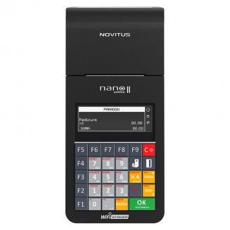 Kasa Fiskalna NOVITUS NANO II ONLINE LAN GSM GPRS SIM 24 MIESIĄCE CZARNA