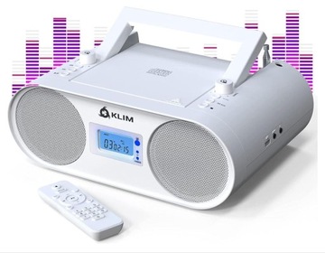 Odtwarzacz CD KLIM Boombox B4 biały
