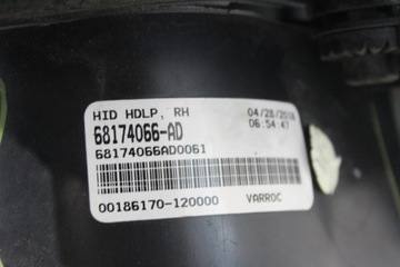 ФОНАРЬ ПЕРЕДНИЙ ПРАВЫЙ DODGE CHALLENGER XENON LED LIFT
