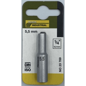 PROXXON 23769 nasadka długa 5,5mm 1/4 cal stal CrV
