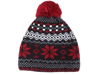 CIEPŁA POLSKA CZAPKA ZIMOWA Z POMPONEM OCIEPLANA