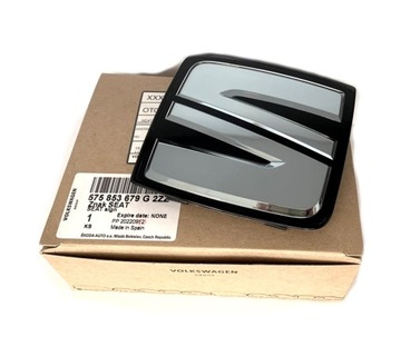 ORYGINALNY ZNACZEK LOGO CHROM EMBLEMAT SEAT ATECA