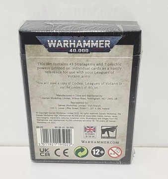 КАРТОЧКИ ДАННЫХ WARHAMMER 40000 ЛИГИ ВОТАННА
